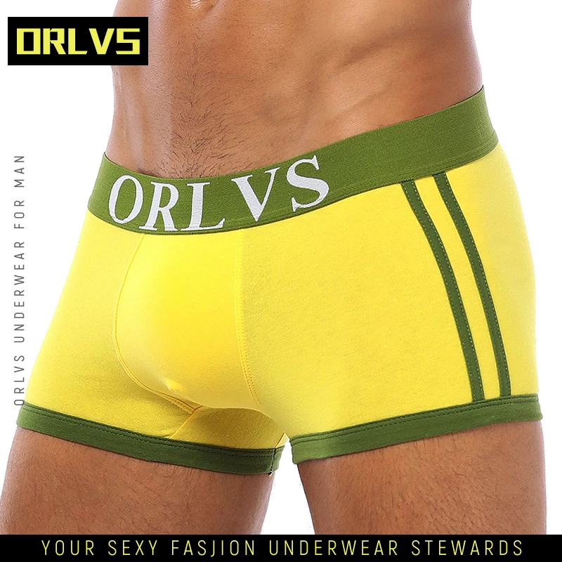 

ORLVS Cotton Men Underwear Boxer Underpants Men Sexy Boxershorts Cueca Panties Boxer Cuecas Sexy Breathable Boxers OR40