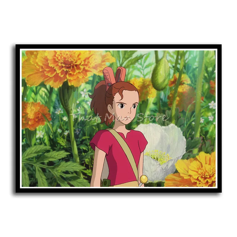 Секретный мир Arrietty плакат ясное изображение наклейки на стену украшение дома