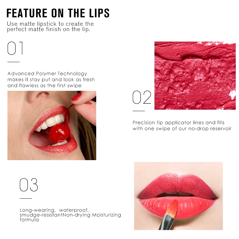 Природный Сексуальный длительный красные губы матовая Velvet Lipstick пенис голову