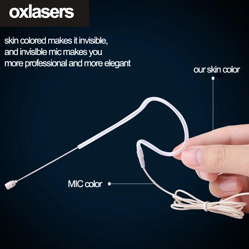 Беспроводной микрофон OXLasers 2 4G невидимый для наушников колокольной конференции и