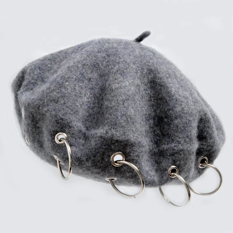 6 видов цветов модные зимние женские железные кольца в стиле Institute College 100% шерсть