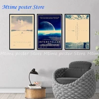 interstellar b home furnishing decoration kraft movie poster drawing core wall stickers 4230 cm