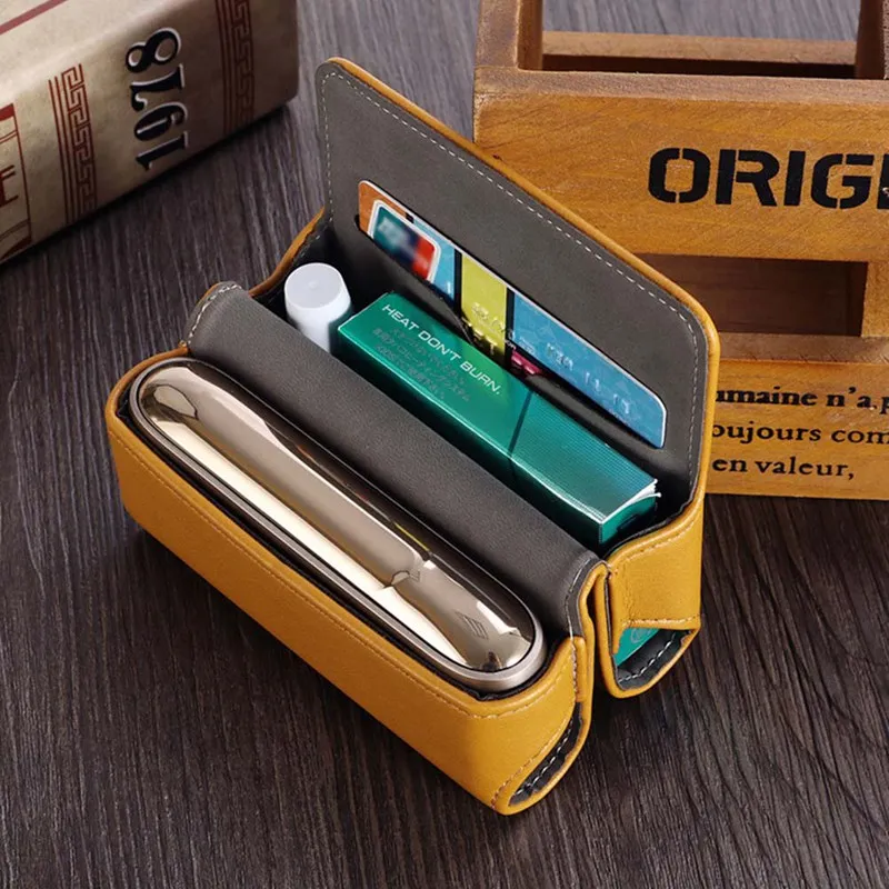 Ткань из искусственной кожи чехол для IQOS 3,0 защитный чехол для переноски для IQOS3 сумка для хранения электронных сигарет