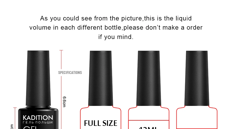 KADITION Gel Chameleon Nail Polish Semi Permanent Gel Polish Soak LED UV Nail Art Lacquer Vernis Starry Sparkle Gel Holographic