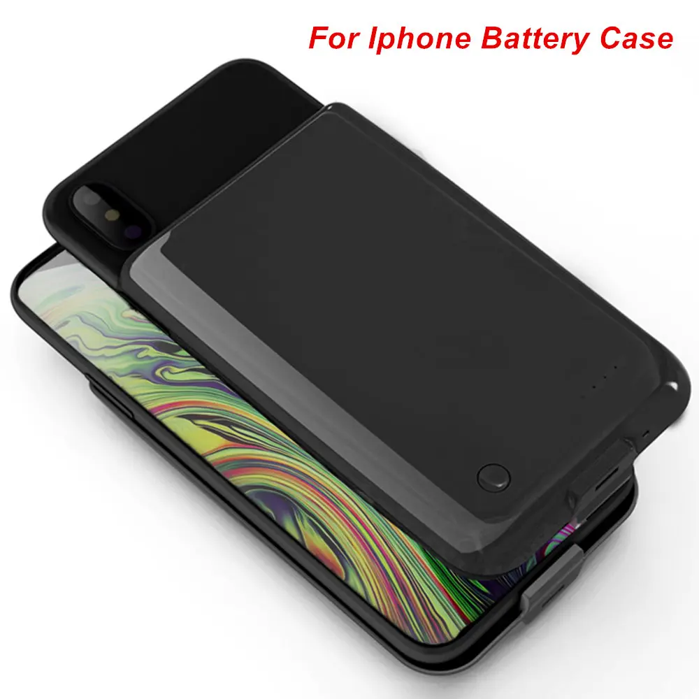 Для iPhone 5 5S SE 6 6S 7 2018 8 X XS MAX батарея Чехол Smart аудио выход зарядное устройство случае