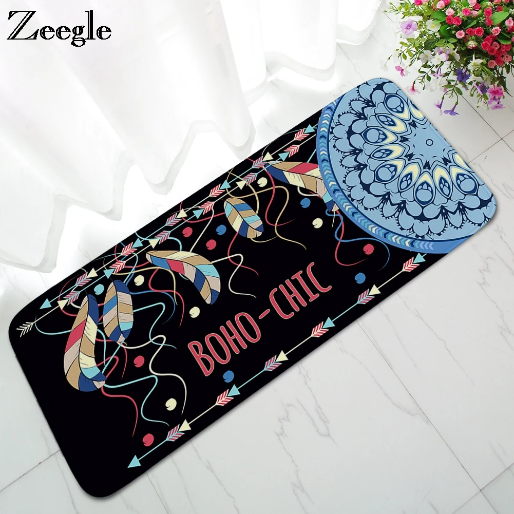 Zeegle фланель ковры для Гостиная Non slip Кофе стол коврик пола впитывающие коврики