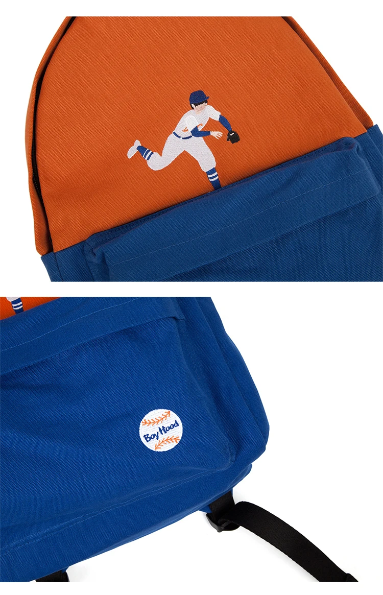 YIZISTORE холщовые школьные рюкзаки для путешествий для девочек и мальчиков в серии BOYHOOD [FUN KIK]