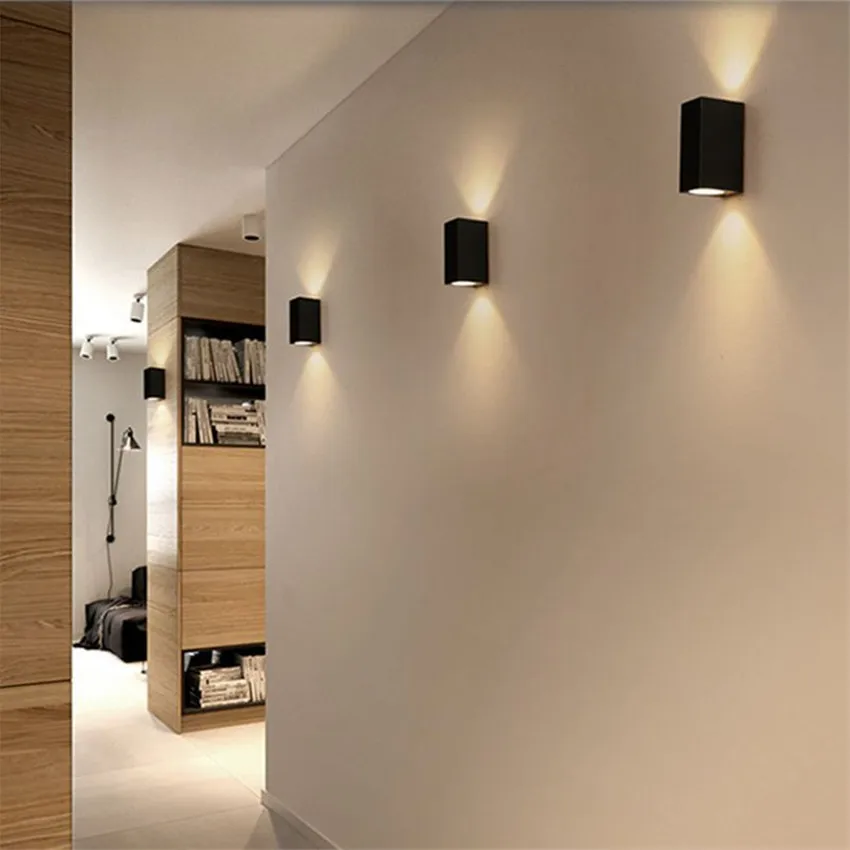 Cube COB LED Наружное/Внутреннее освещение Настенный светильник Современный IP65