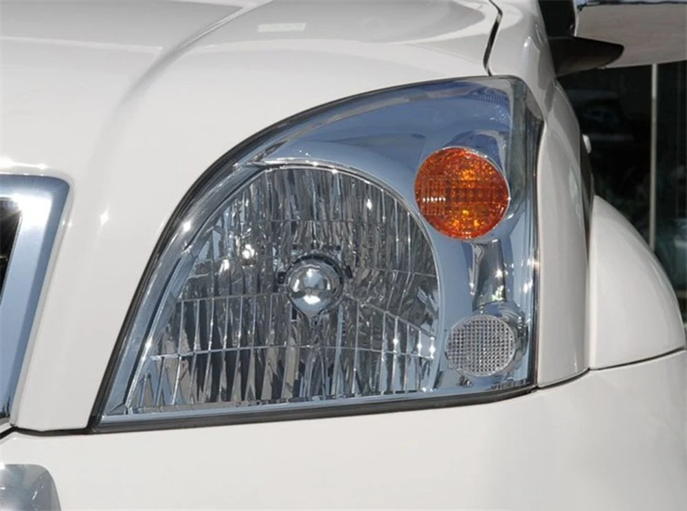 Для Toyota Prado 2003 2004 2005 2006 2007 2008 2009 прозрачная Автомобильная фара с прозрачными линзами Передняя Автомобильная крышка