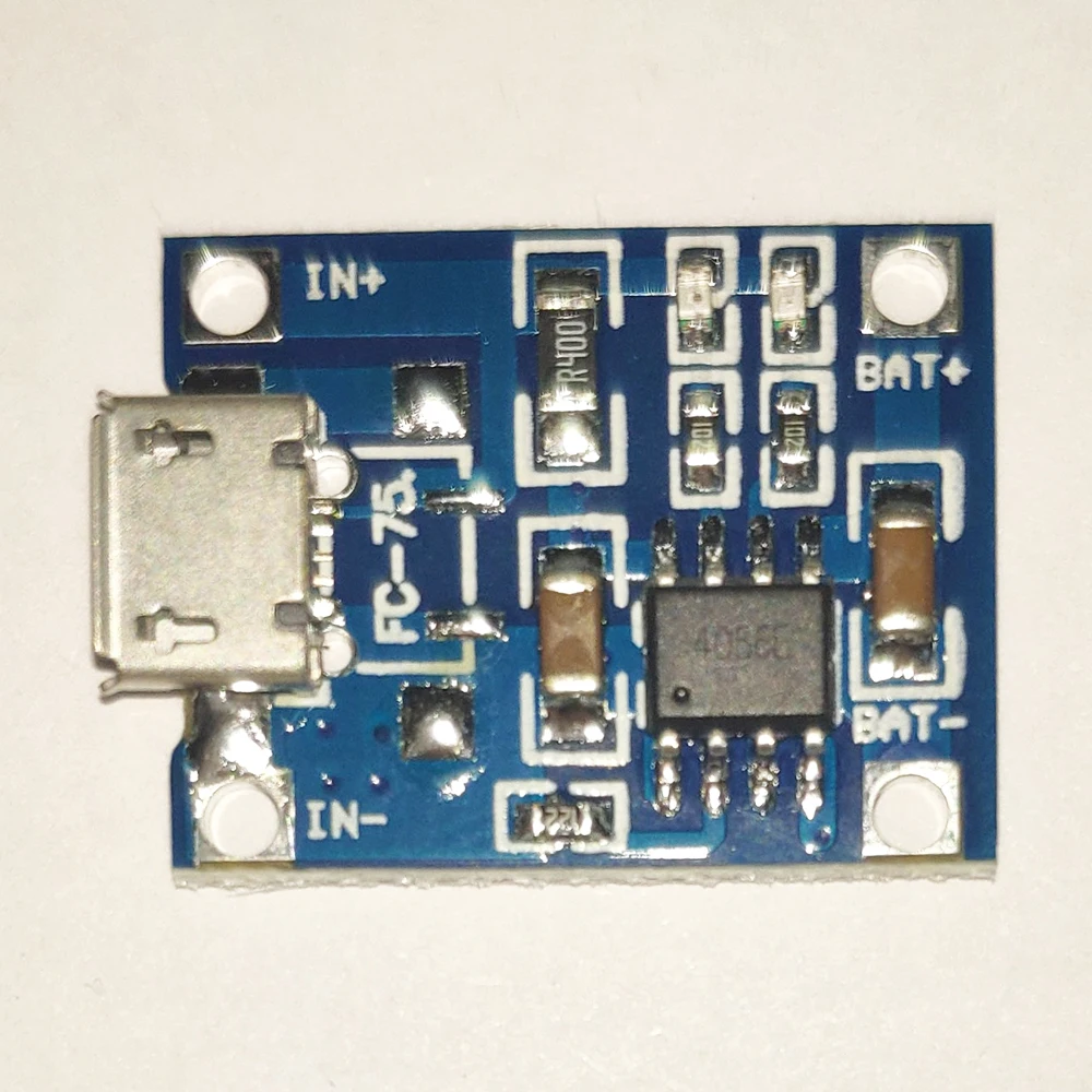 (10 шт./лот) TP4056 1A MICRO USB порт Lipo батарея зарядная плата зарядный Модуль литиевая