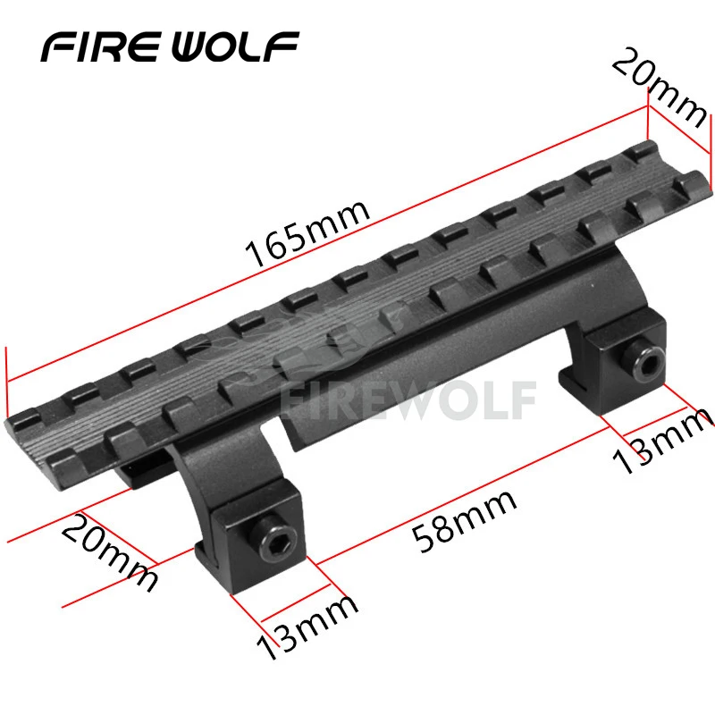 

FIRE WOLF Mp5, Mk5,hk, G3,gsg5 Claw Scope Mount For Hunting Rifle Picatinny/weaver Rail Shooting Bipod