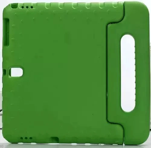 Дети EVA ручка стенд чехол для Samsung Galaxy Tab S 10,5 T800 T805 SM-T800 SM-T805 случаях ручной планшет чехол принципиально+ пленка+ ручка - Цвет: Зеленый