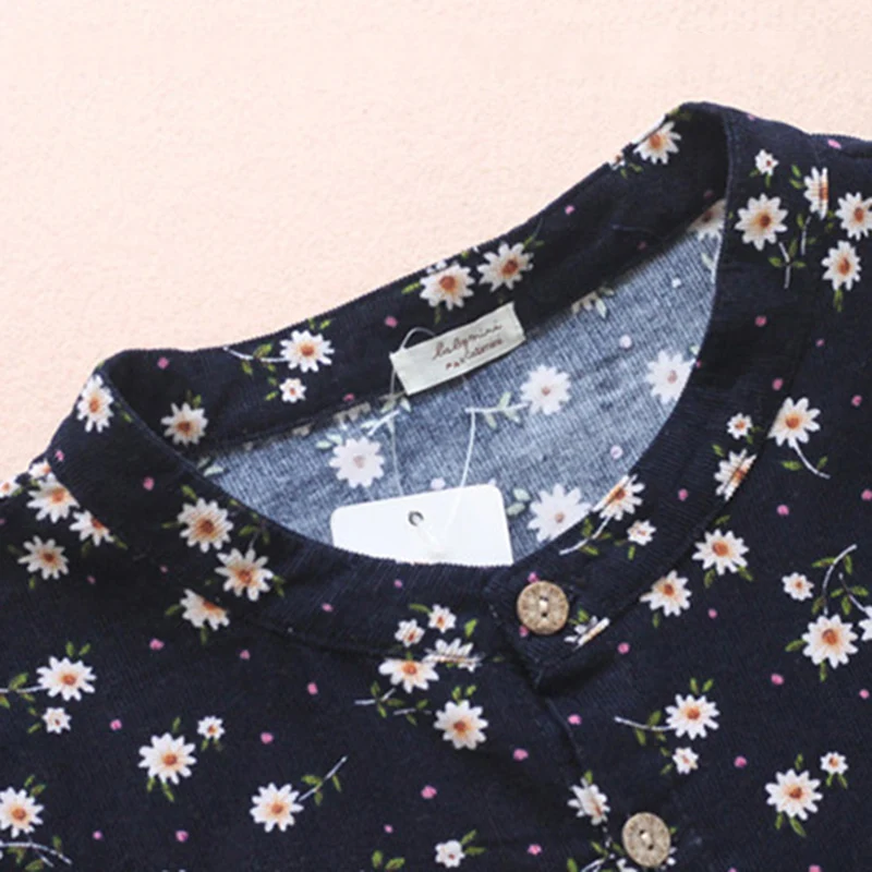 Женское вельветовое платье винтажное платье-трапеция с пуговицами спереди и