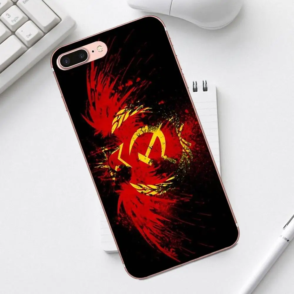Любовь СССР Гранж флаг для iPhone X XS Max XR 4 4S 5 5C SE 6 6S 7 8 Plus Galaxy A3 A5 J1 J3 J5 J7 2017 тонкий |