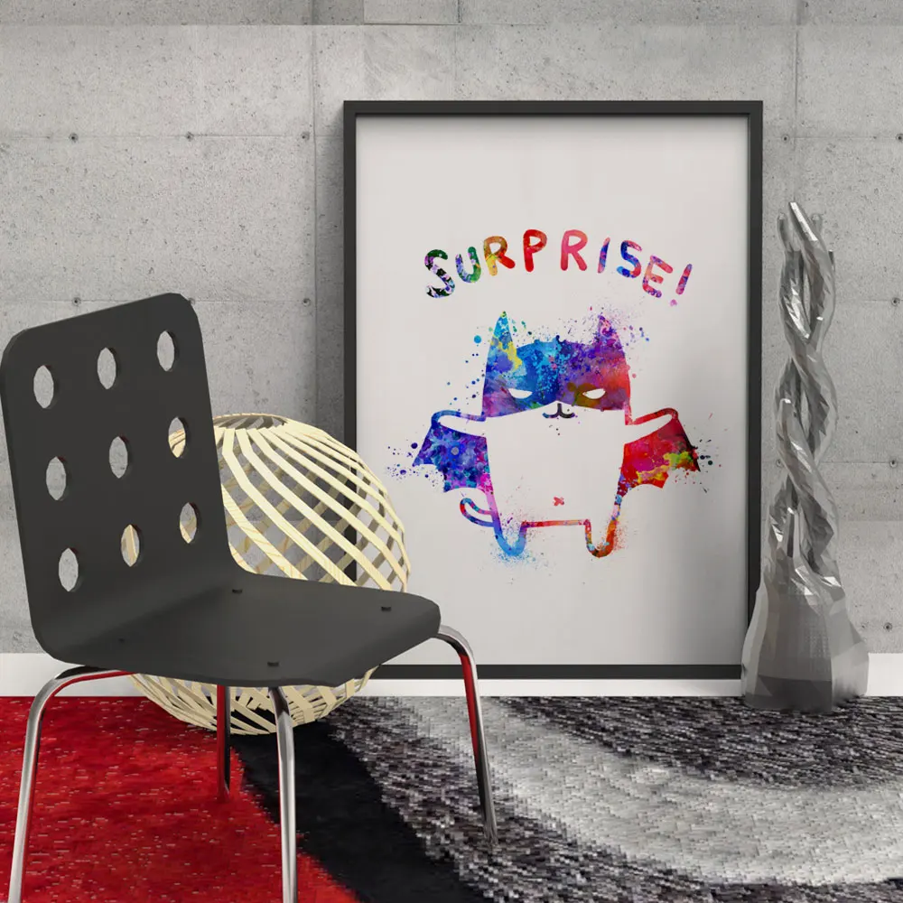 Мультфильм Бэтмен Искусство Краска сюрприз муха настенный висящий Забавный