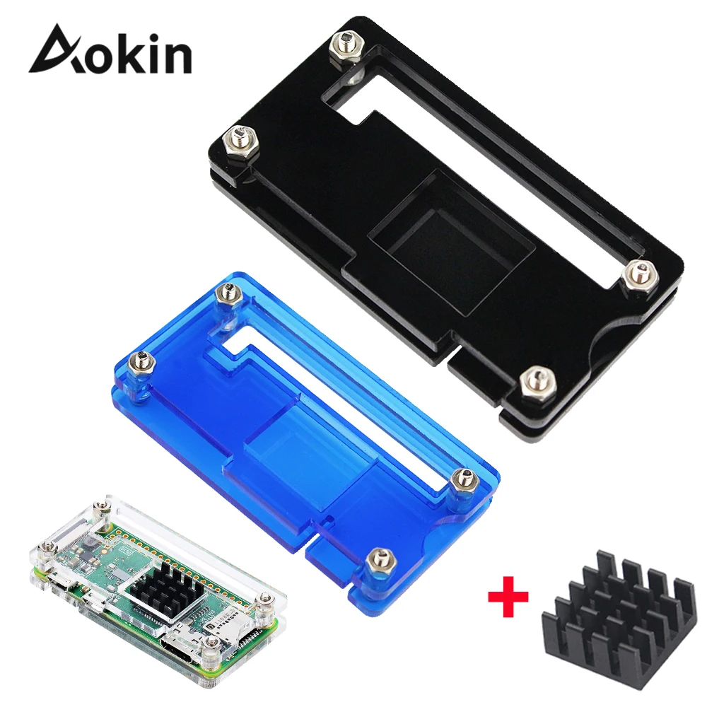 Чехол для Raspberry Pi Zero черно синий прозрачный чехол из АБС пластика PI W V1.3|Аксессуары