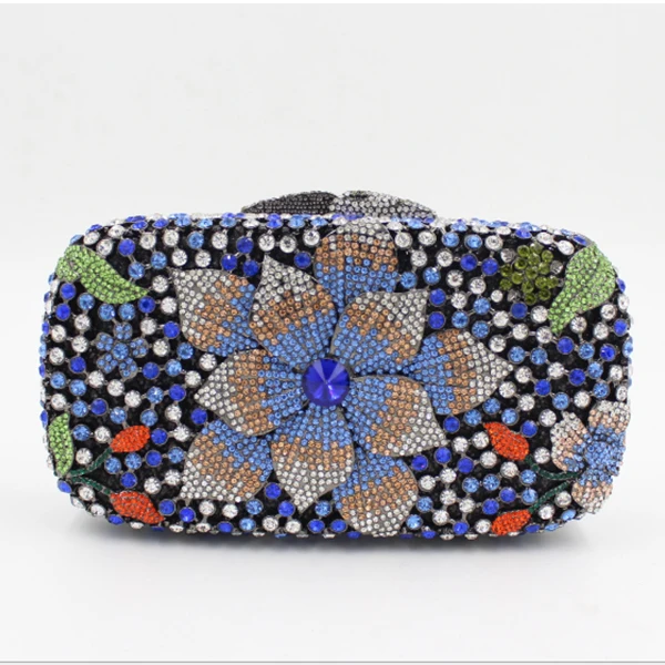 Вечерние дамские сумочки с цветами и золотой застежкой милые клатчи на свадьбу