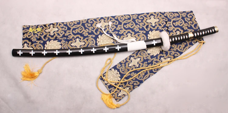 S4162 аниме TRAFALGAR LAW SUPERNOVA, меч, меч, черный край Хамон 4", цельный