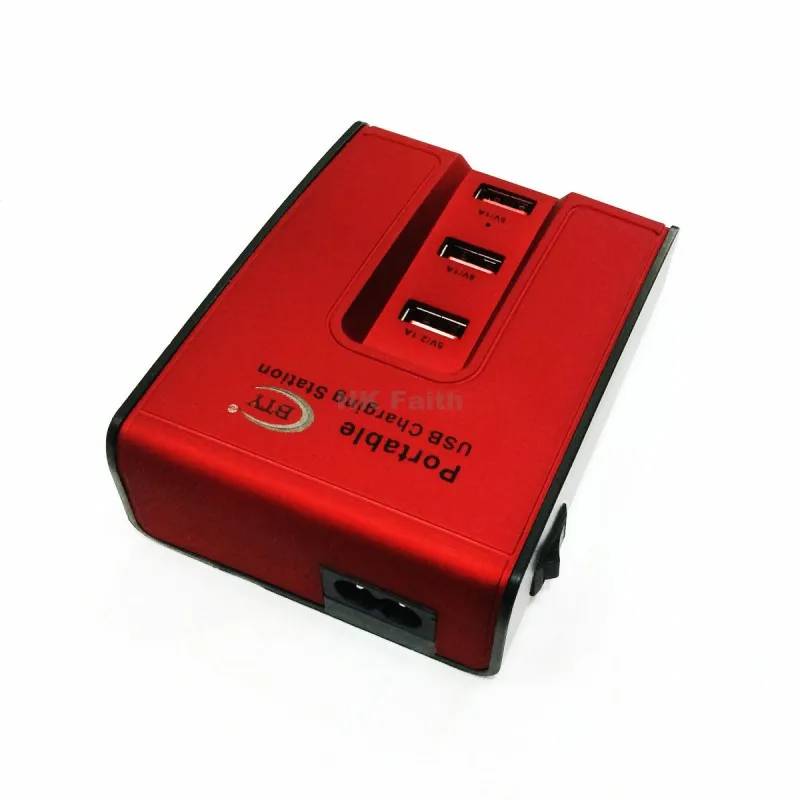 USB 5-Port Charging Station 100-240V 50/60Hz US/EU Charger Output DC 5V5A 5USB Mobile Tablet BTY M3005 | Электроника