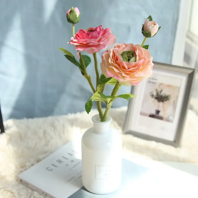 Высококачественный искусственный букет ranunculus поддельные персидские шерстяные