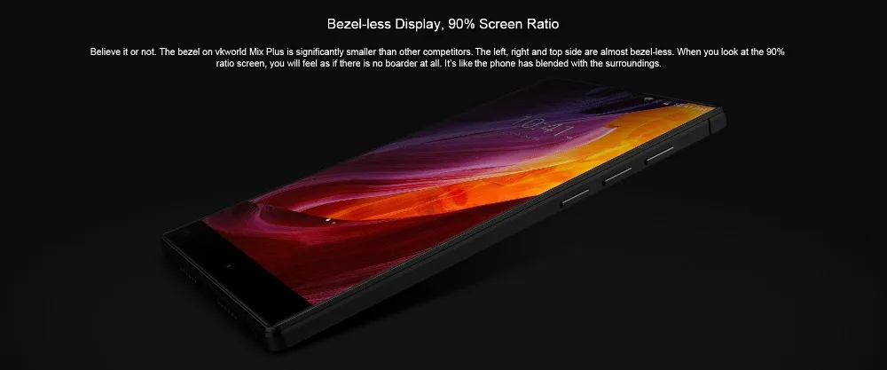 Vkworld Mix Plus 5," полный Экран 4G 3 ГБ Оперативная память 32 ГБ Android7.0 смартфон mtk6737 четыре ядра 13MP+ 8MP отпечатков пальцев 2850 мАч телефона