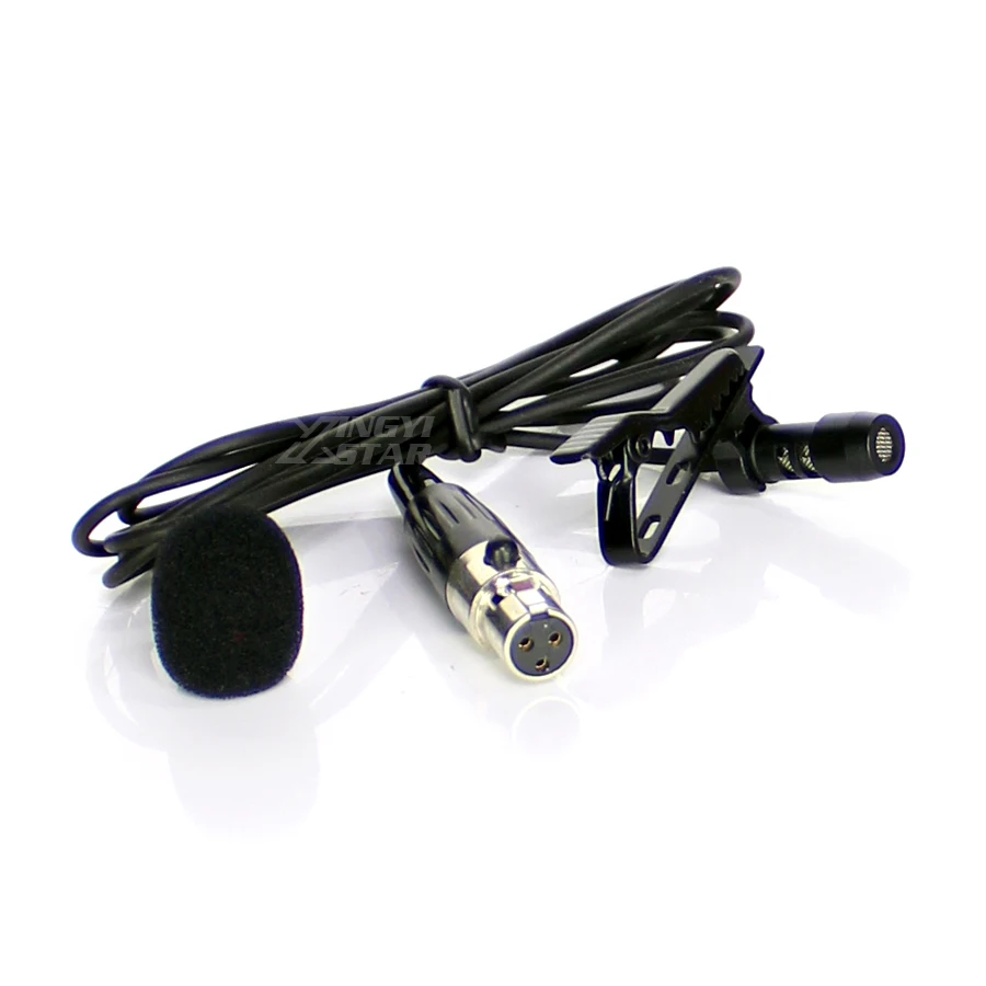 Профессиональный петличный микрофон Mini XLR 3 Pin TA3F с зажимом для лацкана
