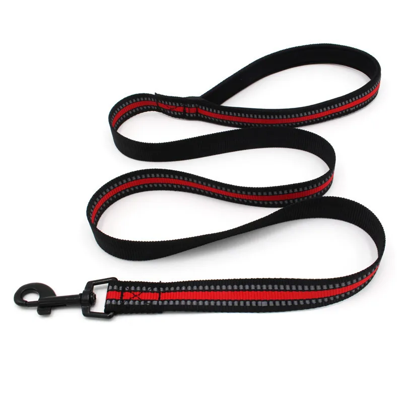 120cm Reflective Nylon Dog Leash safe Walking Running Training leads with soft lining rope for Pet | Дом и сад