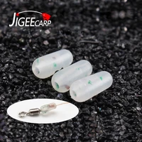 jigeecarp 500pcs soft silicone space buffer beads shock rubber bullet beads carp fishing knot swivel protect gear wholesale
