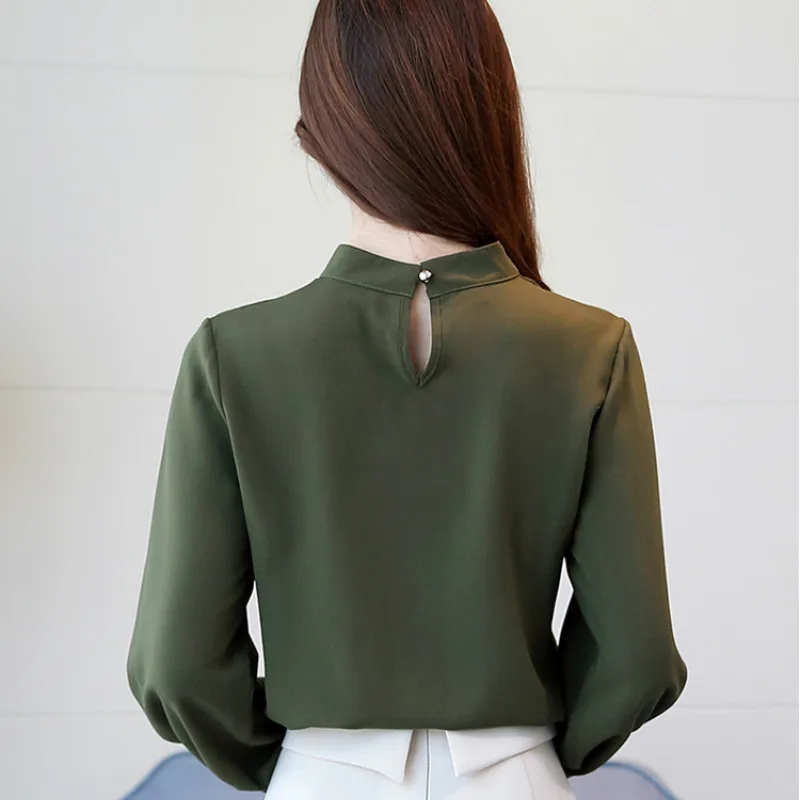 Блузка женская с длинным рукавом повседневная офисная 2019|Блузки| |