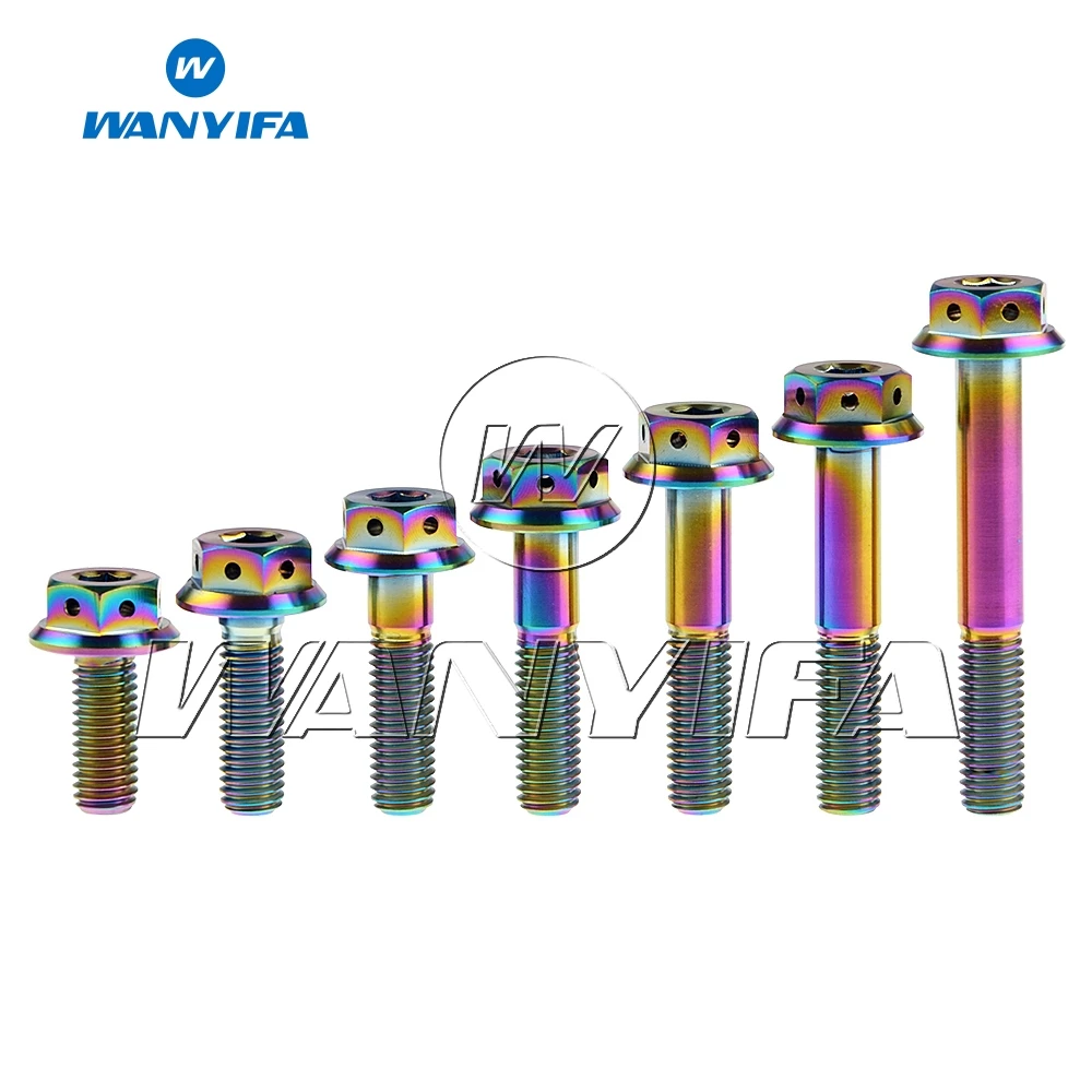 Титановые болты Wanyifa M8x 20 25 30 35 40 45 55 мм внутренний и внешний шестигранный