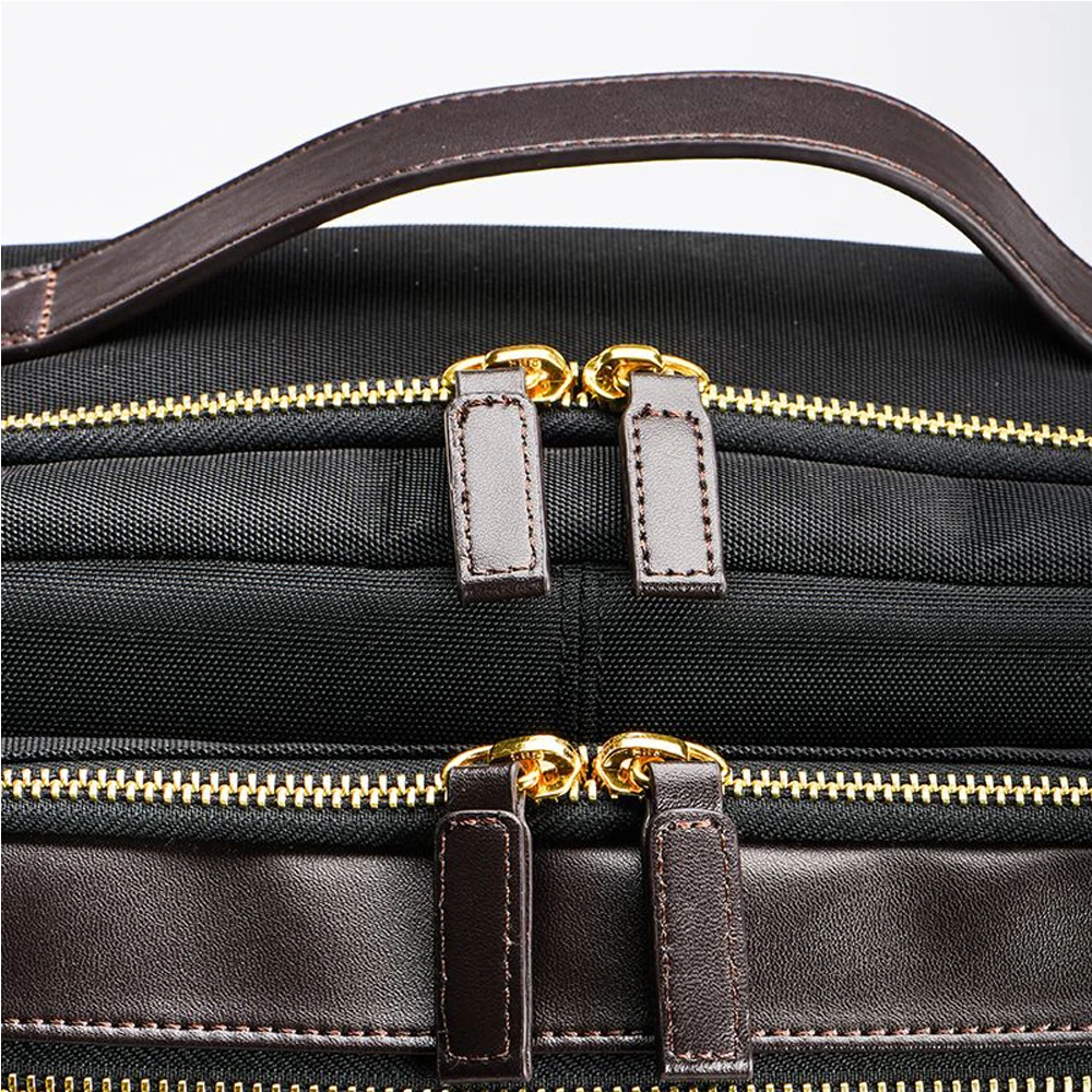 Woodfone нейлон Для мужчин Рюкзак Школьная Сумка кожаная дорожная Mochila