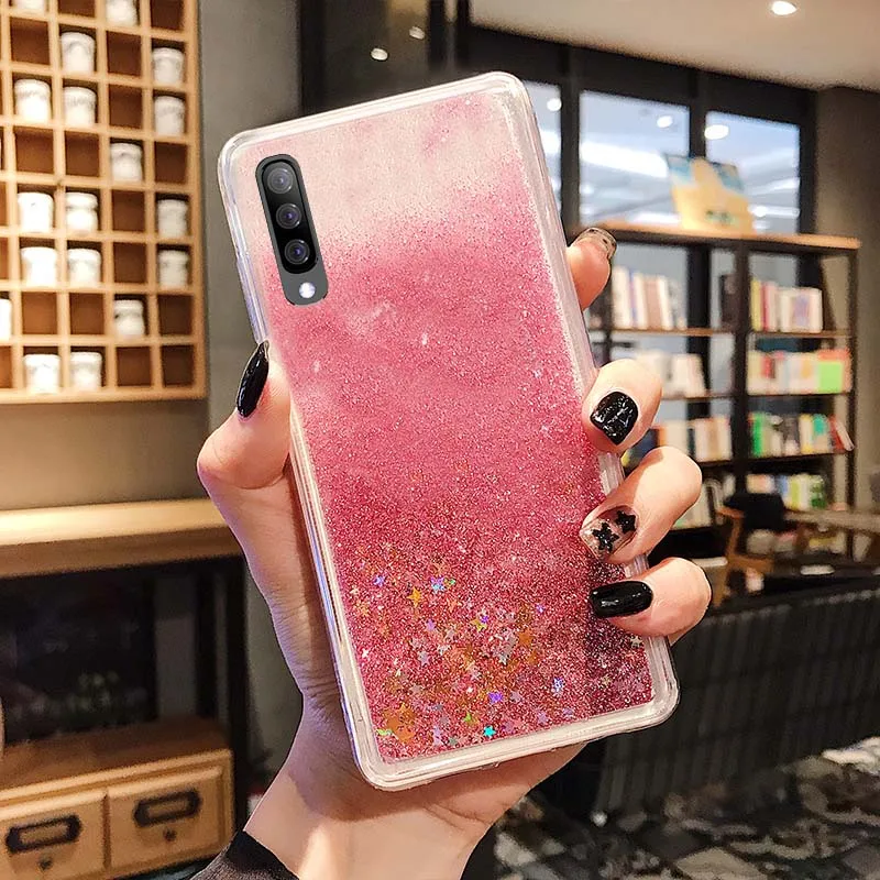 4 Зыбучих песков с блестками Мягкий силиконовый чехол для samsung Galaxy A70 A50 A40 A30 M30 M20 S10 Lite S9 S8 плюс A7 A8 A6 J8 J6 J4 крышка - Цвет: 4
