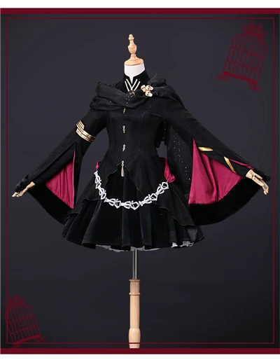 Costume Fate/большой заказ FGO Ereshkigal Irkalla Lancer косплей костюм для женщин Лолита черное платье FGO Косплей костюмы на Хэллоуин - Цвет: Costume