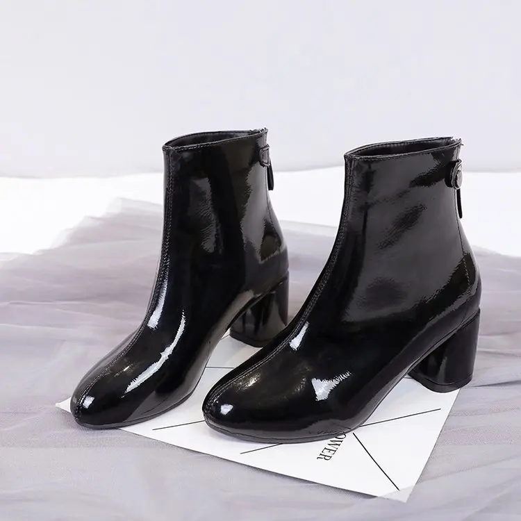 Aleafalling/теплые ботинки женская обувь женские зимние ботильоны на молнии сбоку с