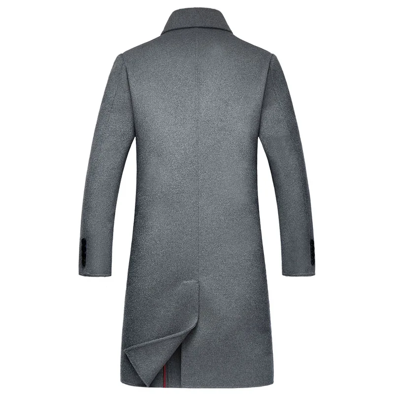Высококачественное мужское модное двухстороннее шерстяное пальто 2017 мужские