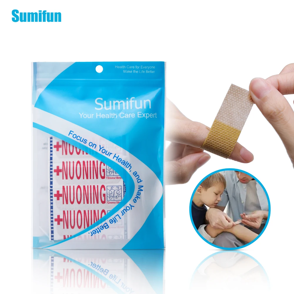 

100Pcs First Aid Bandage Heel Cushion Adhesive Plaster Random Color Band Aid Wound Dressings Sterile Hemostasis Sticker Z37001