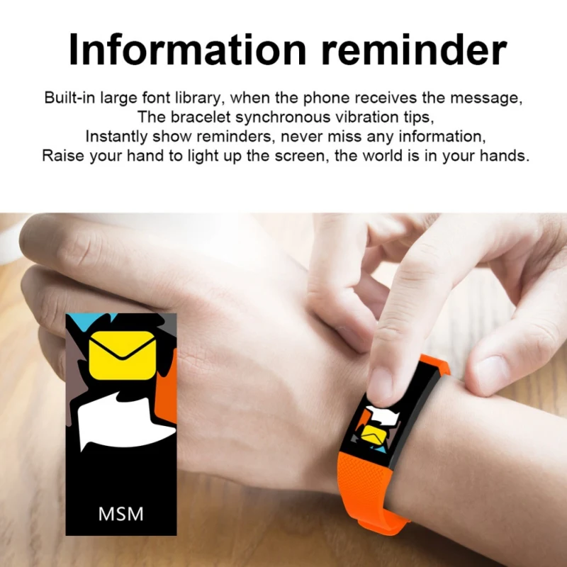 

TF6 Smart Bracelet color screen pedometer heart rate real-time detection blood pressure oxygen monitoring health sport wristband