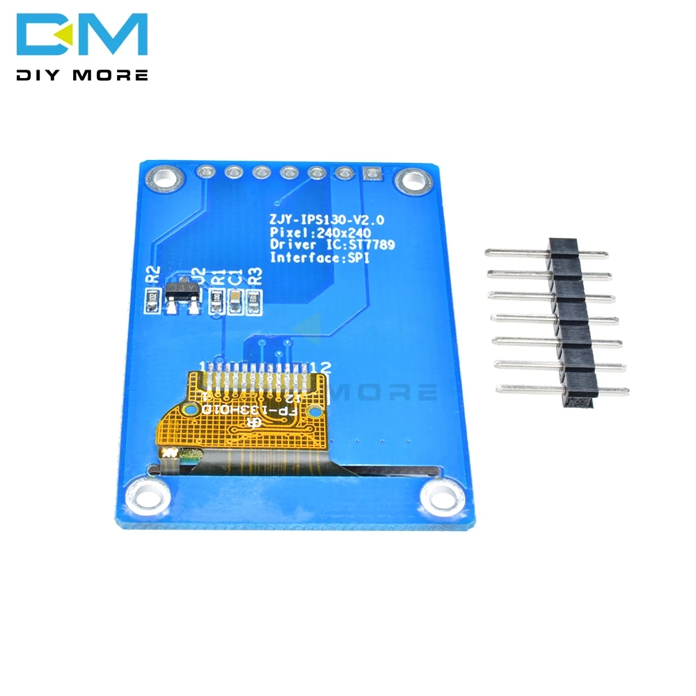 1 3 дюймовый 7 контактный IPS HD TFT ST7789 Привод IC 240*240 SPI связи В напряжение 4 проводной