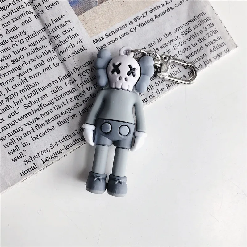 pendant gray Милый мультяшный медведь ремешок ручной веревки ремни для мобильного телефона аксессуары камеры USB флэш-накопители брелок Подвеска игрушка кукла подарок - Цвет: pendant gray