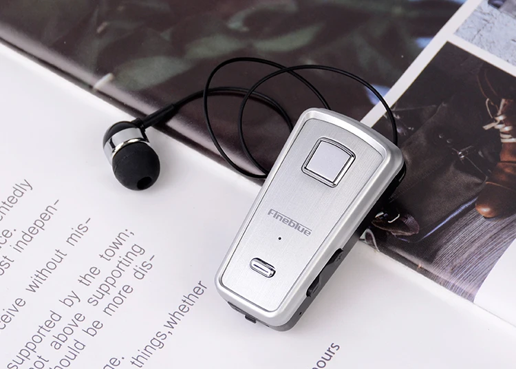 Fineblue F980 автомобильный бизнес Bluetooth наушники-вкладыши громкой связи Беспроводная мини-гарнитура износа клип Auriculares с микрофоном