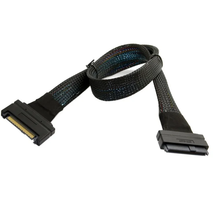 U.2 U2 SFF-8639 NVME PCIe кабель SSD штекер-гнездо удлинитель 50 см 68pin | Компьютеры и офис