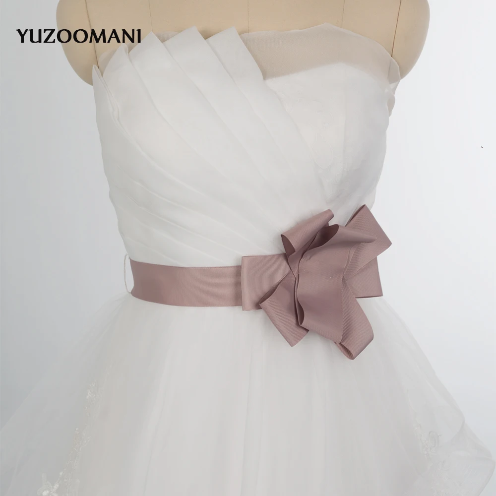 Yuzoomani 2018 Новая мода Line без бретелек слоистых драпировки минималистский суд Поезд