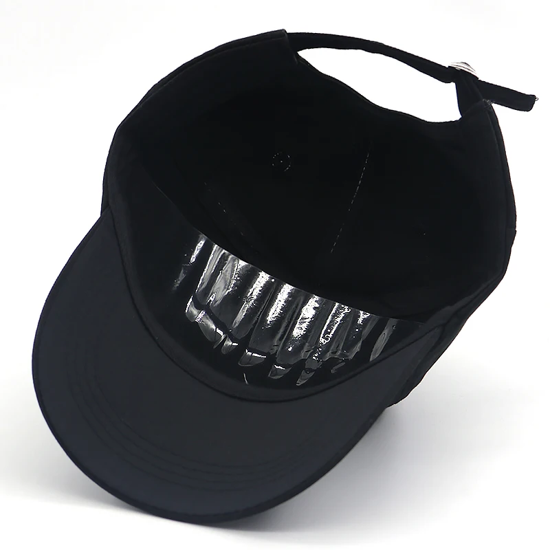 Модная бейсбольная Кепка с вышивкой 100% хлопок регулируемая черная бейсболка на