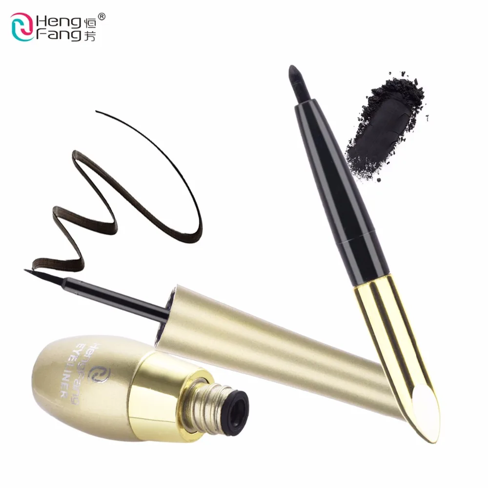 Heng Fang подводка для глаз водостойкая delicador maquillaje профессиональная черная 2 в 1