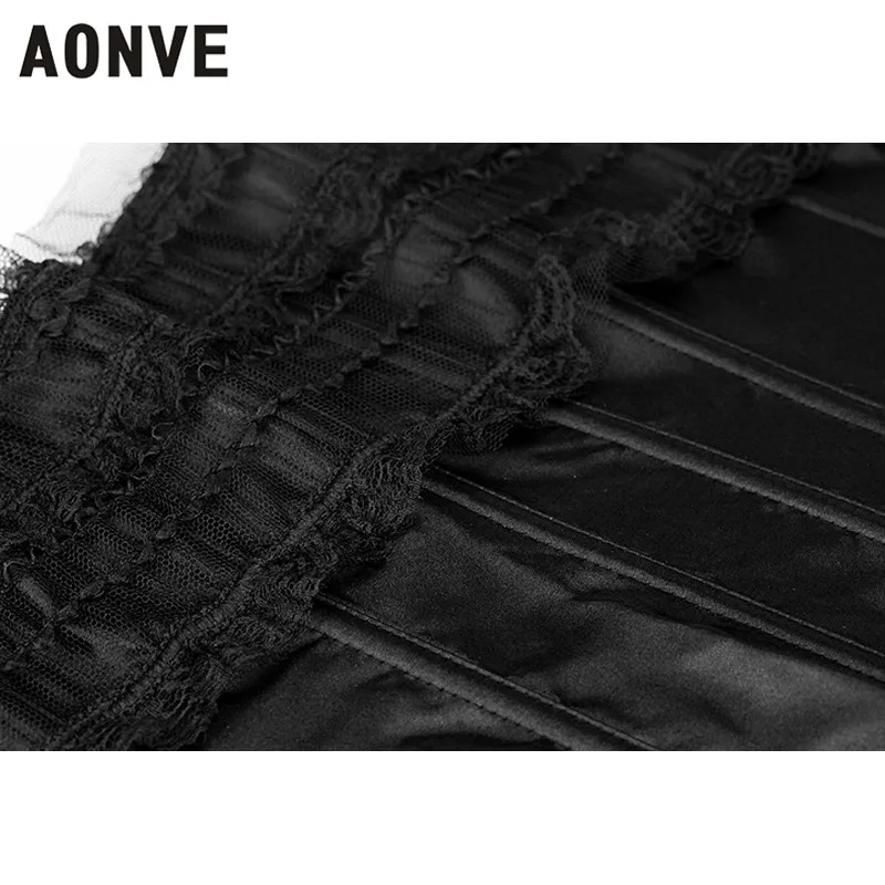 AONVE пояс для похудения корсет Сексуальное эротическое бюстье Шнуровка с бантиком