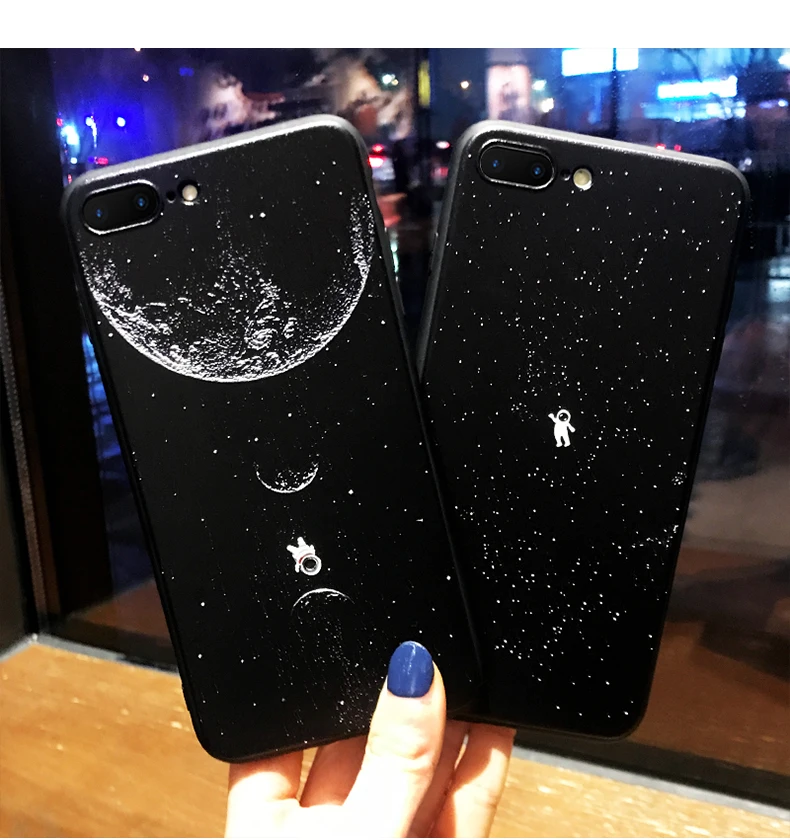 Космонавт земля черный чехол для телефона для iphone 6 7 8 6s 6 s Plus чехол для Funda iphone X XR XS Max 5 5S se 11 Pro Max чехол