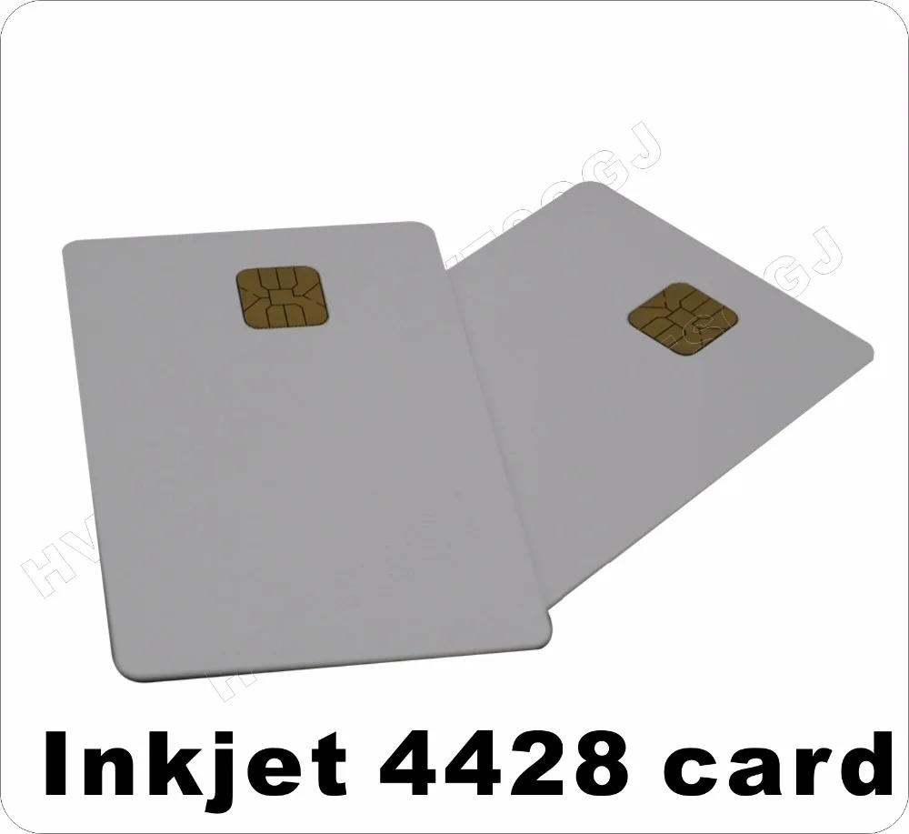 50 шт./лот 5 контактов ISO 7816 SLE4428 струйная печать Smart PVC карта для струйного принтера