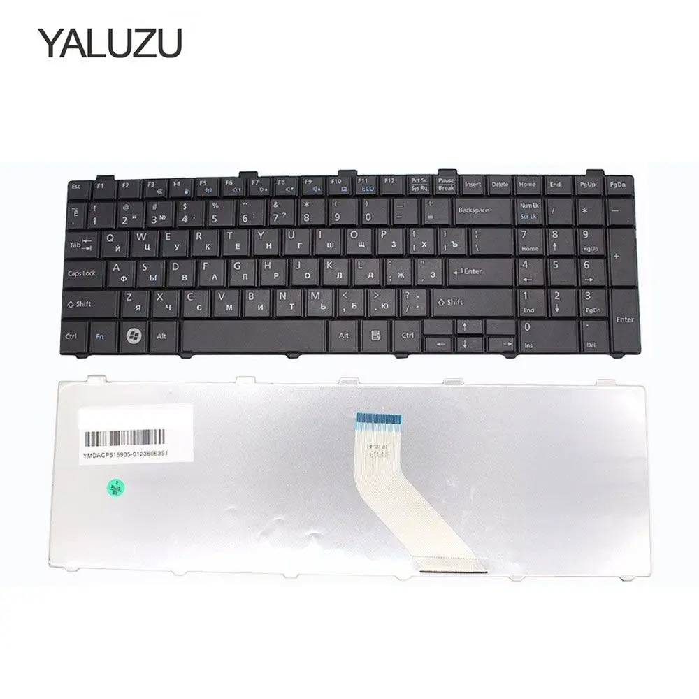 

YALUZU Russian Keyboard for Fujitsu AEFH2000010 AEFH2000020 AEFH2000110 AEFH2000210 CP478133-02 CP515525-01 AH512 V126946CK1 RU