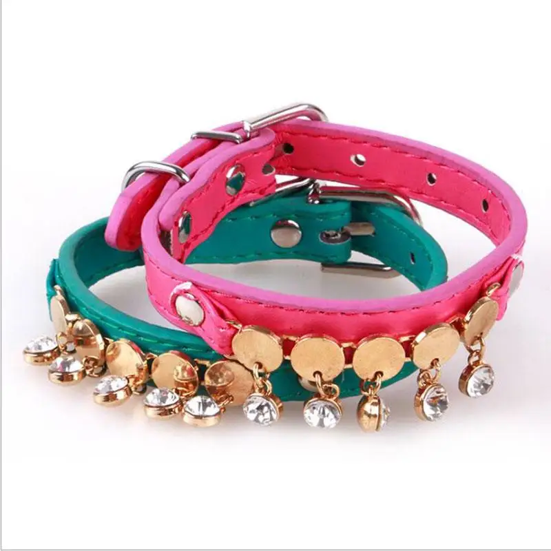 Новое поступление 2017 года животное воротники кожаный ошейник Поводки Собаки с