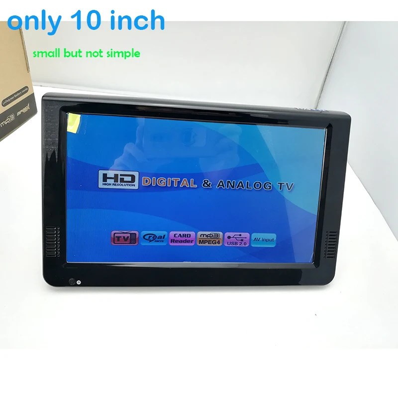 Leadstar HD TV 10 дюймов цифрового и аналогового ТВ приемник карты памяти USB